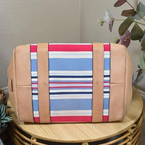 Coach RARE Vintage Striped Canvas Tote and Wristlet Set - Picture 9 of 16